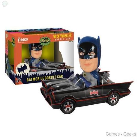 Batman 1966 TV Series Batmobile Bobble Head Vehicle Geek : Sélection de figurines de lunivers Batman  