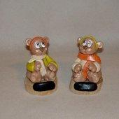 Marque-place avec P'tit ourson  en porcelaine froide