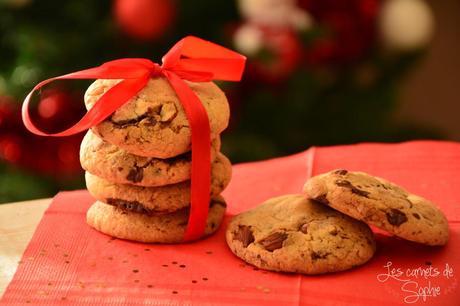 Cookies moelleux chocolat noisettes
