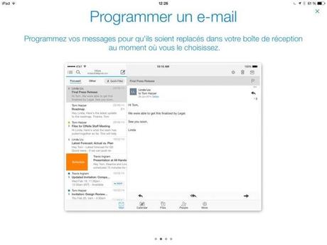 acompli de microsoft excellente application mail pour iPad