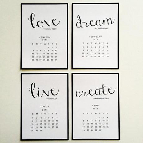 Graphic Calendars 2015 The Unique Day