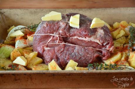 Rôti de veau Orloff & ses pommes de terre au four