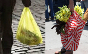 Le furoshiki contre le sac plastique 