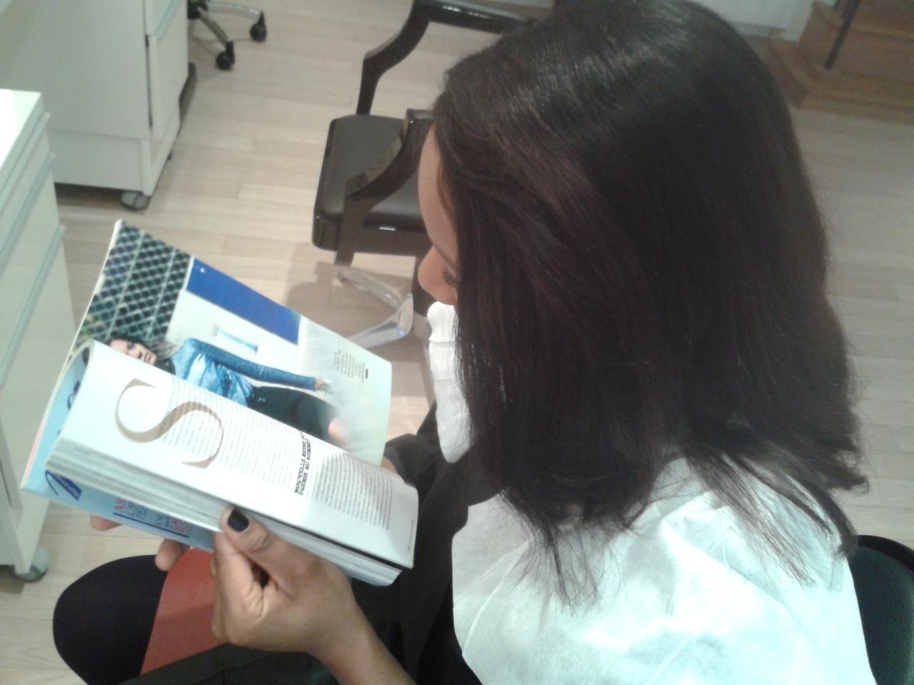 Nadège, avant sa couleur