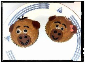 monsieur et madame cupcakes au beurre de cacahuète 