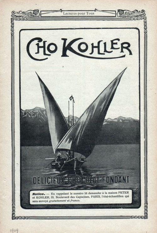 1909 Le Chocolat Kolher et ses noisettes