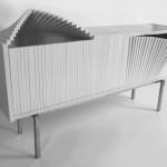 DESIGN : Waving Wooden Cabinet