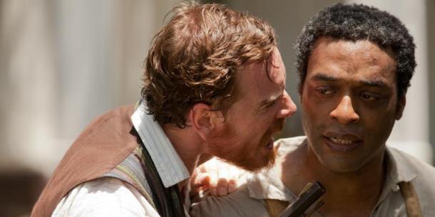 Michael Fassbender and Chiwetel Ejiofor in 12 years a slave