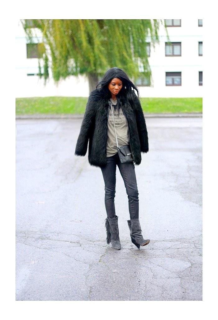 Franges et fausse fourrure