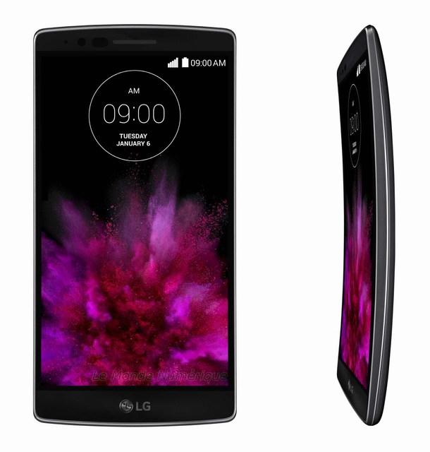 CES 2015 : LG dévoile la seconde version de son smartphone à écran incurvé, G Flex 2