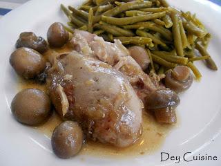 Cuisse de dinde aux champignons - Plat économique!