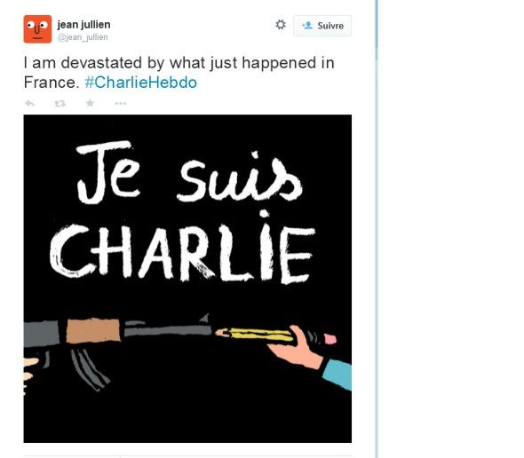 Jean Julien Hommage à Charlie Hebdo
