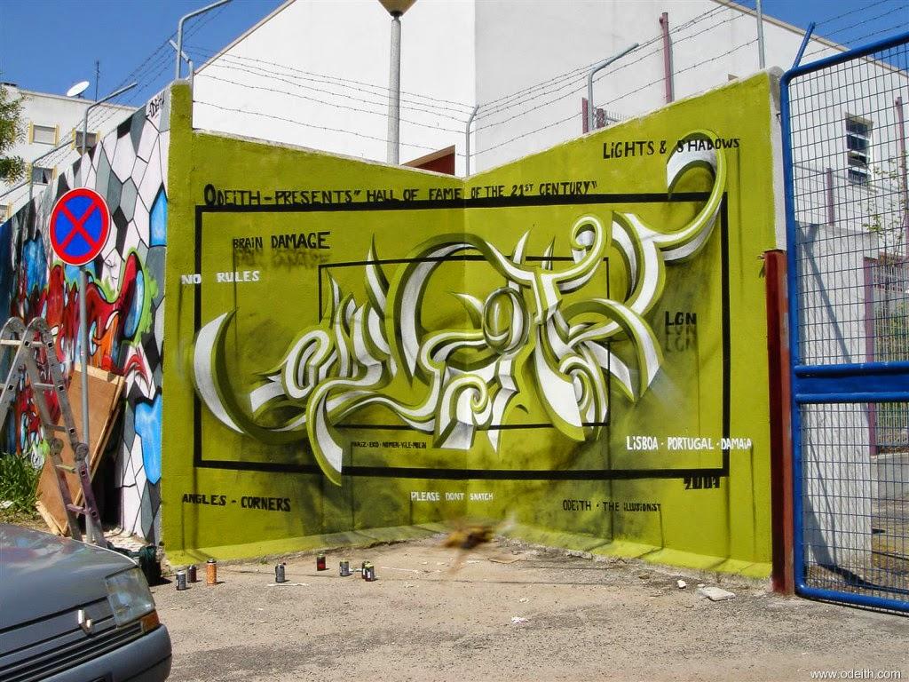 Anamorphose et graffiti 3D : le travail d'Odeith - Street Art