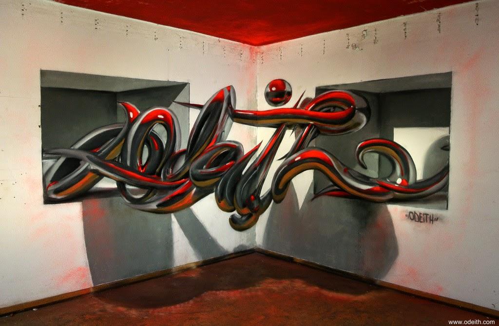 Anamorphose et graffiti 3D : le travail d'Odeith - Street Art