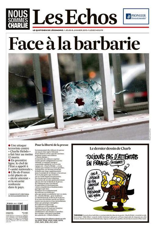 Charlie Hebdo fait la une de la Presse