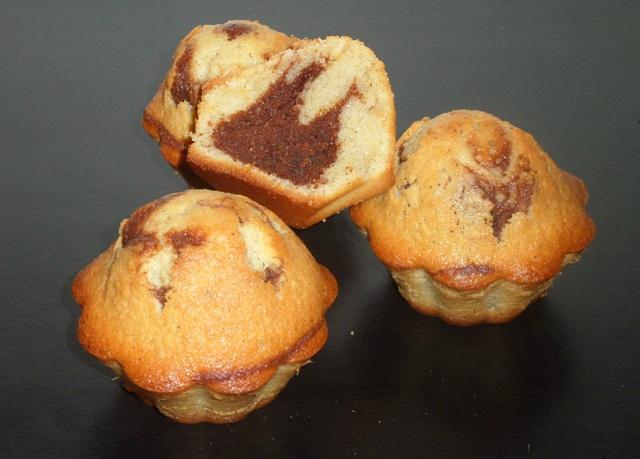 Muffins vanille coeur chocolat carambar