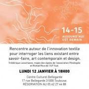 Présentation du projet Pénélopée « Aujourd’hui est demain » au centre culturel Bellegarde | Toulouse