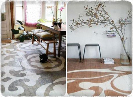 Des motifs sur mon parquet !