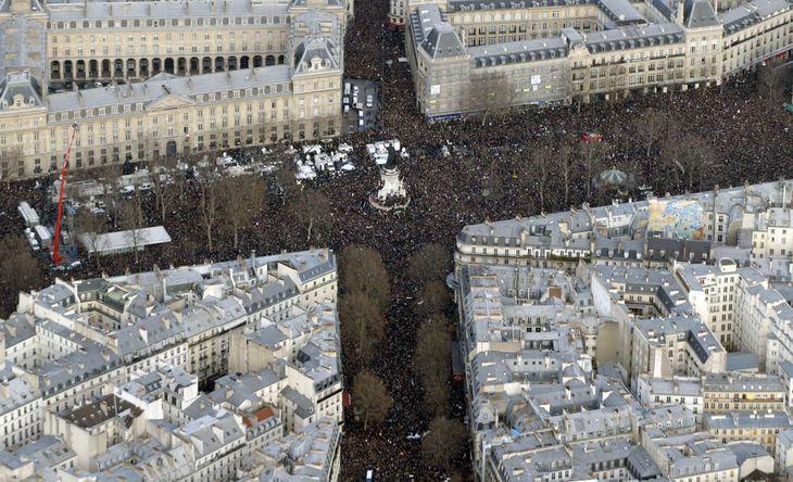 Marche République - Crédit photo AFP_KENZO TRIBOUILLARD (Le Monde)