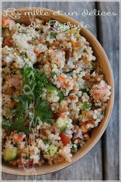 ~Salade de quinoa, lentilles et abricots~