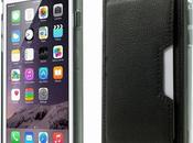 Coque protection cuir avec porte carte pour iPhone
