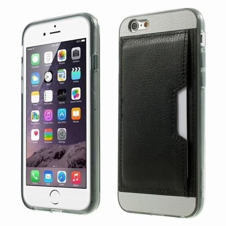 Coque de protection en cuir avec porte carte pour iPhone 6