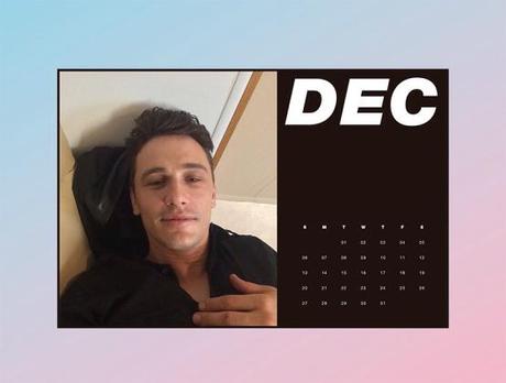 James Franco x Paper Magazine Calendrier Selfies 2015