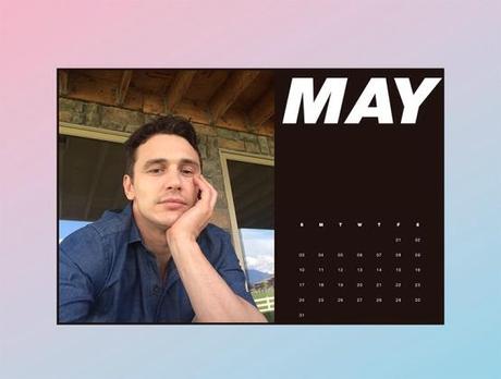 James Franco x Paper Magazine Calendrier Selfies 2015