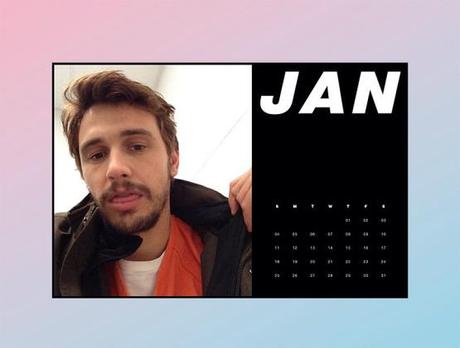 James Franco x Paper Magazine Calendrier Selfies 2015