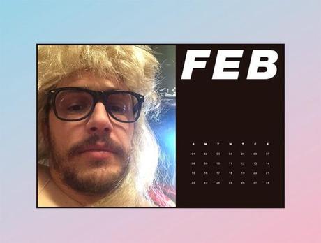 James Franco x Paper Magazine Calendrier Selfies 2015