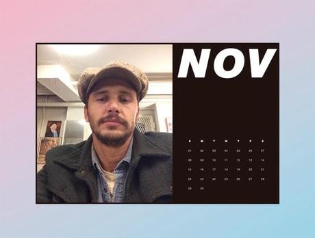 James Franco x Paper Magazine Calendrier Selfies 2015
