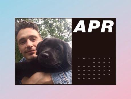 James Franco x Paper Magazine Calendrier Selfies 2015