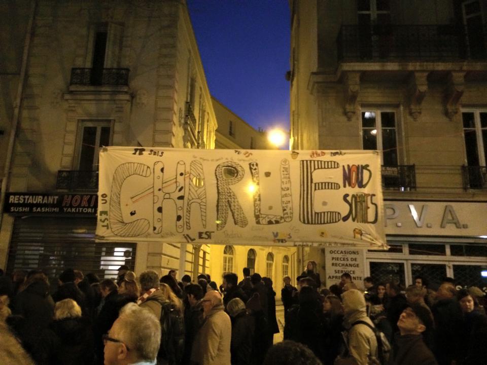Nous sommes Charlie – Paris 11 janvier 2015 – Photo Cédric Tartaud-Gineste pour romainparis.fr. Tous droits réservés.