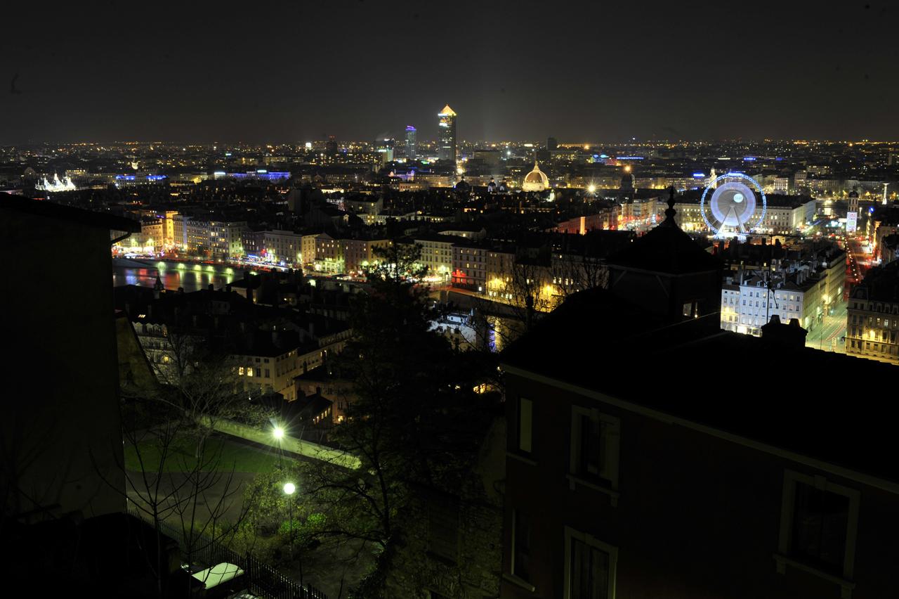 Ballade dans les rues de Lyon pour la fête des lumières 2010
