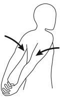 étirement, bras, dos, poignet, main, tendinite, canal carpien