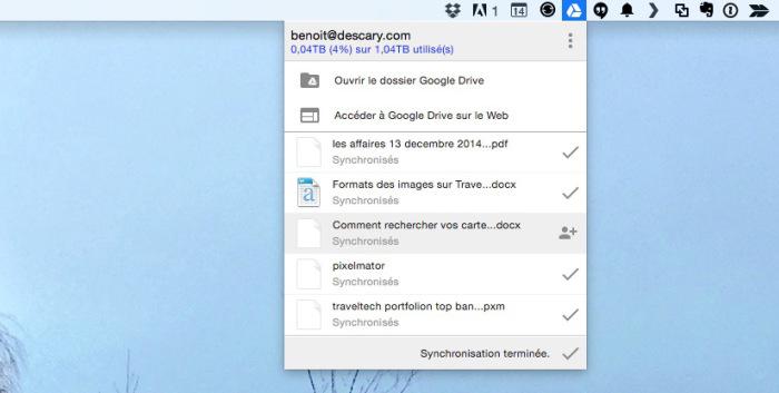 Deux nouveautés intéressantes sur Google Drive pour Mac et PC