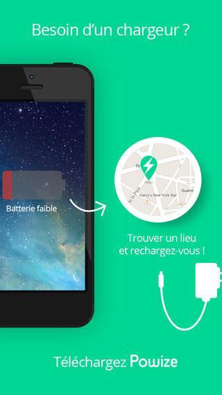 Powise, l'application qui vous dit où recharger votre iPhone