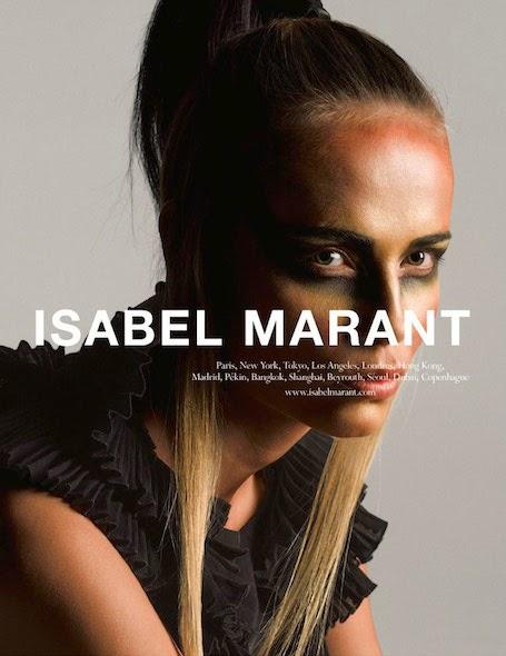 Natasha Poly, la nouvelle aventurière de la dernière campagne Isabel Marant...