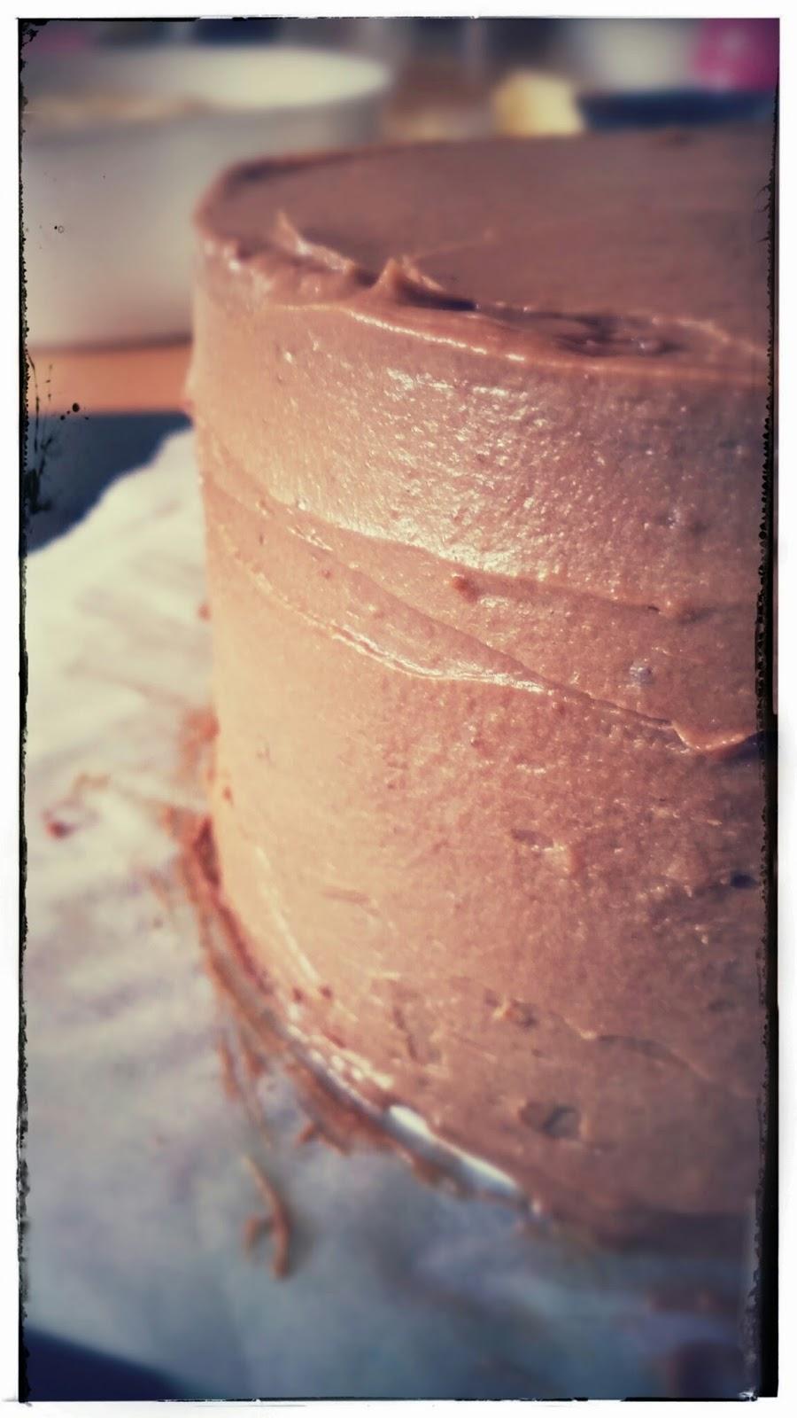 Layer cake vanille/chocolat