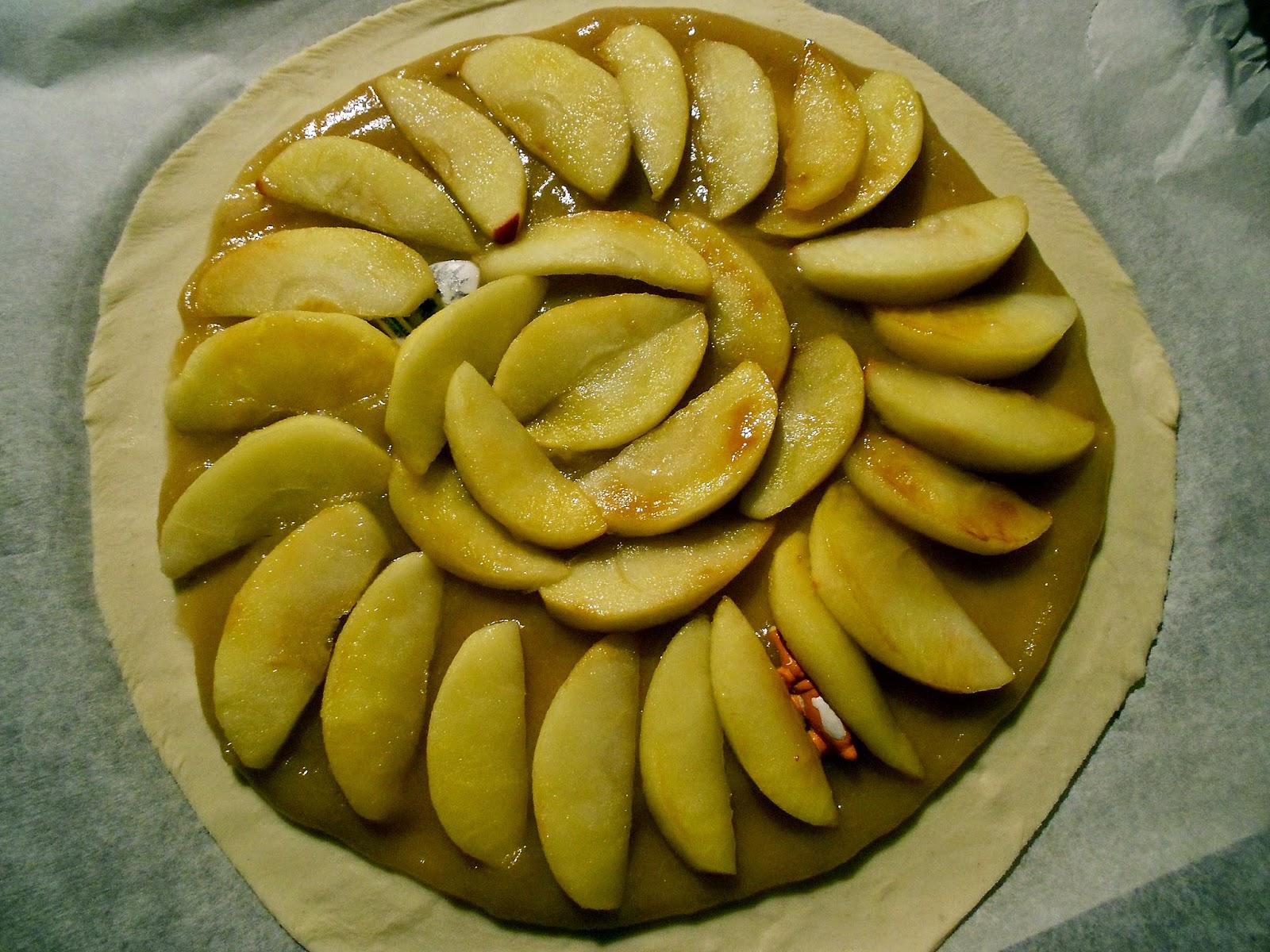 Galette pomme poelée & compote pomme/rhubarbe