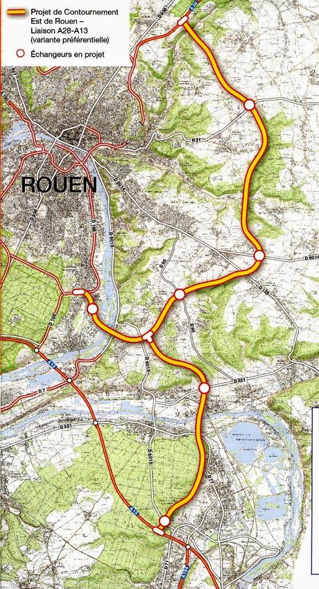 Ségolène Royal donne son feu vert à la liaison A28 - A13 dite contournement est de Rouen