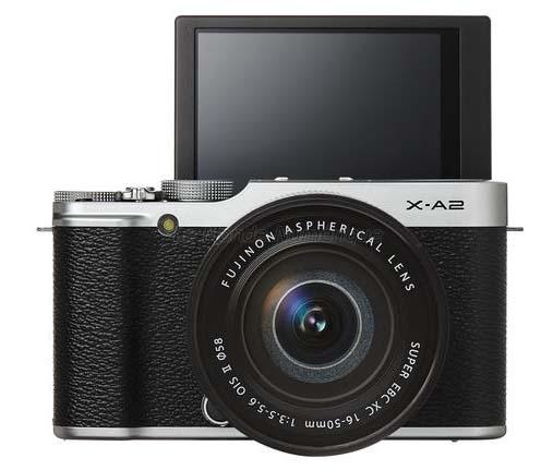 Appareil photo numérique Fujifilm X-A2 avec écran inclinable et autofocus avec détection du regard