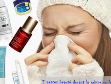 gestes beauté faire durant grippe rhume