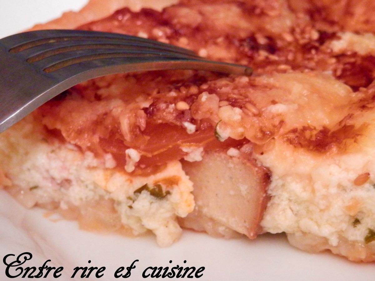 Tarte salée au Tofu fumé et aux Tomates