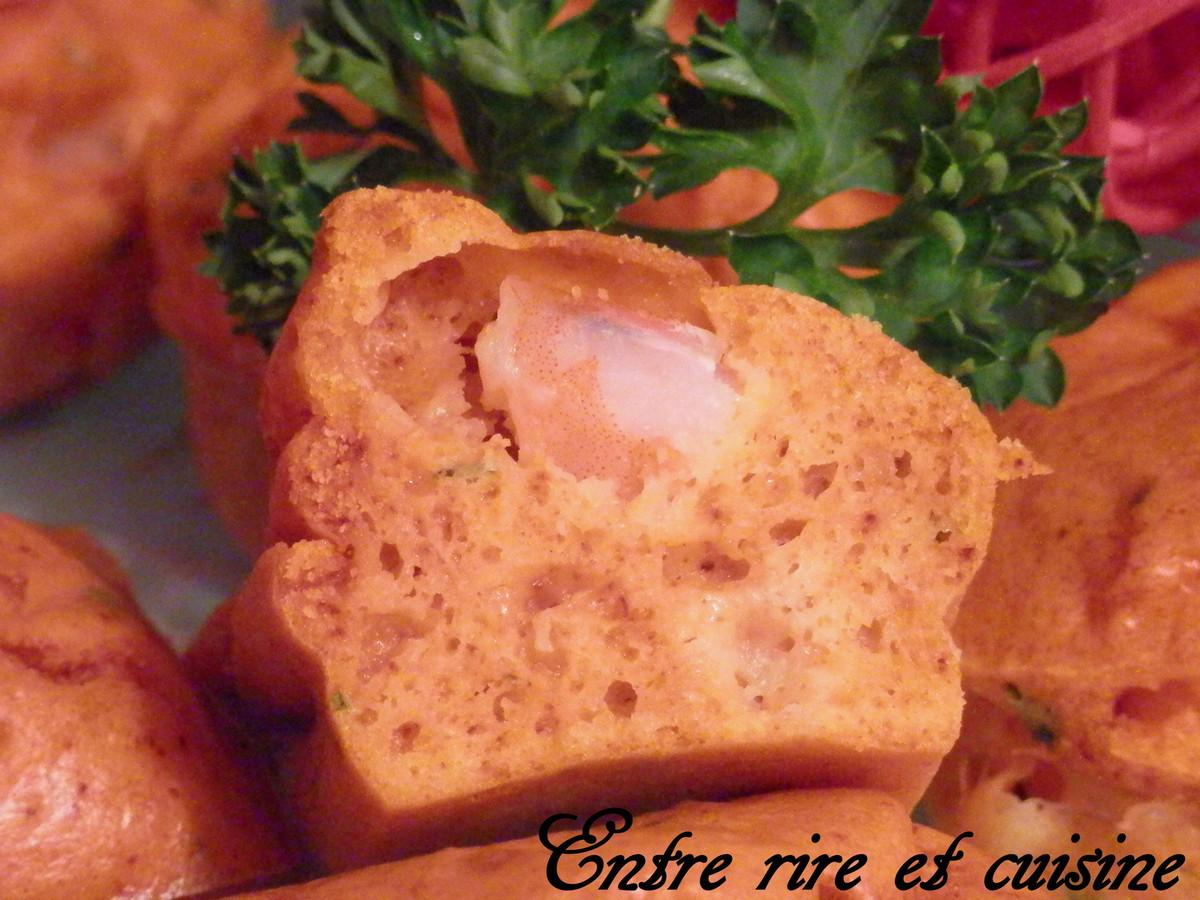 Petits muffins aux Crevettes et Curcuma