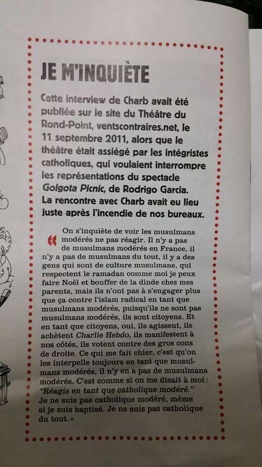 notion bizarre "musulman modéré"