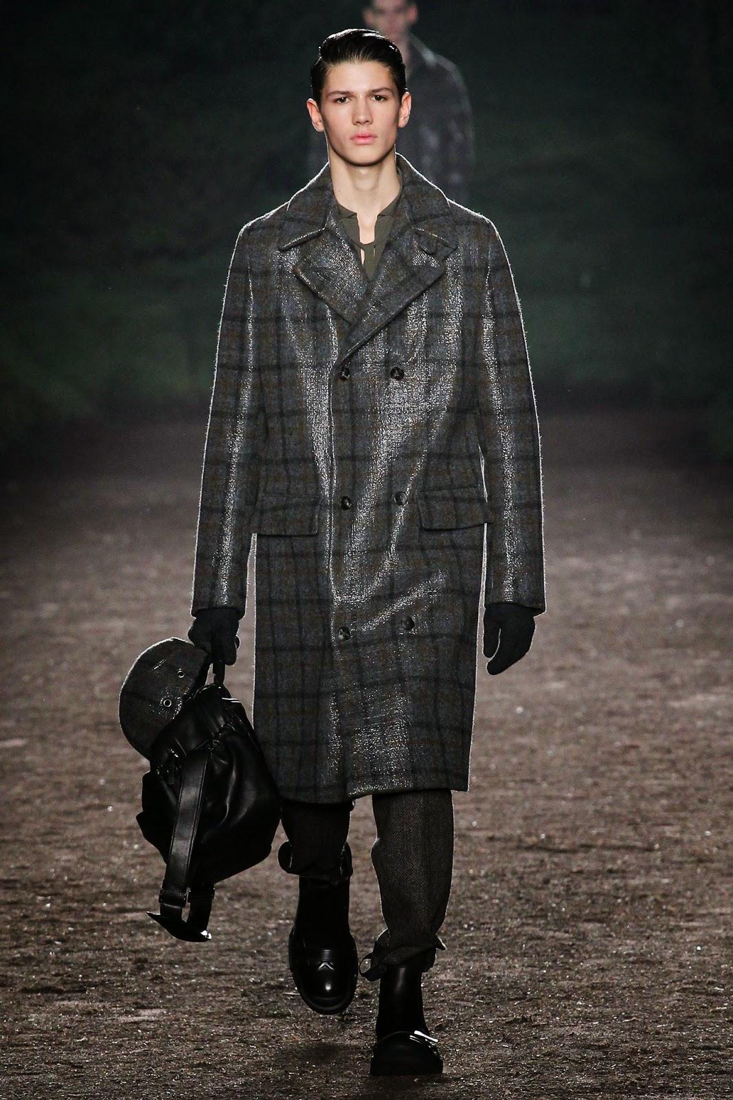Let's tweed again au défilé Ermenegildo Zegna hiver 2015...