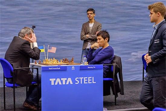 Une partie d'échecs instructive de la ronde 8 du Tata Steel. La victoire de Wesley So sur Vassily Ivanchuk - Photo © Alina L'Ami 