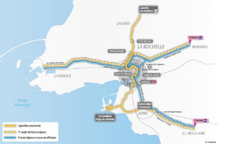 La Rochelle : 2017, la grande traversée. La réflexion est engagée sur la création des petites sœurs de la ligne Illico. La Rochelle : 2017, la grande traversée. La réflexion est engagée sur la création des petites sœurs de la ligne Illico.