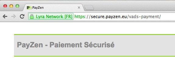 paiement sécurisé via Payzen